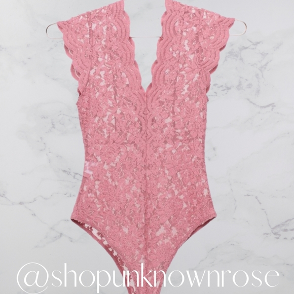 Be Mine Mauve Bodysuit - Picture 5 of 6